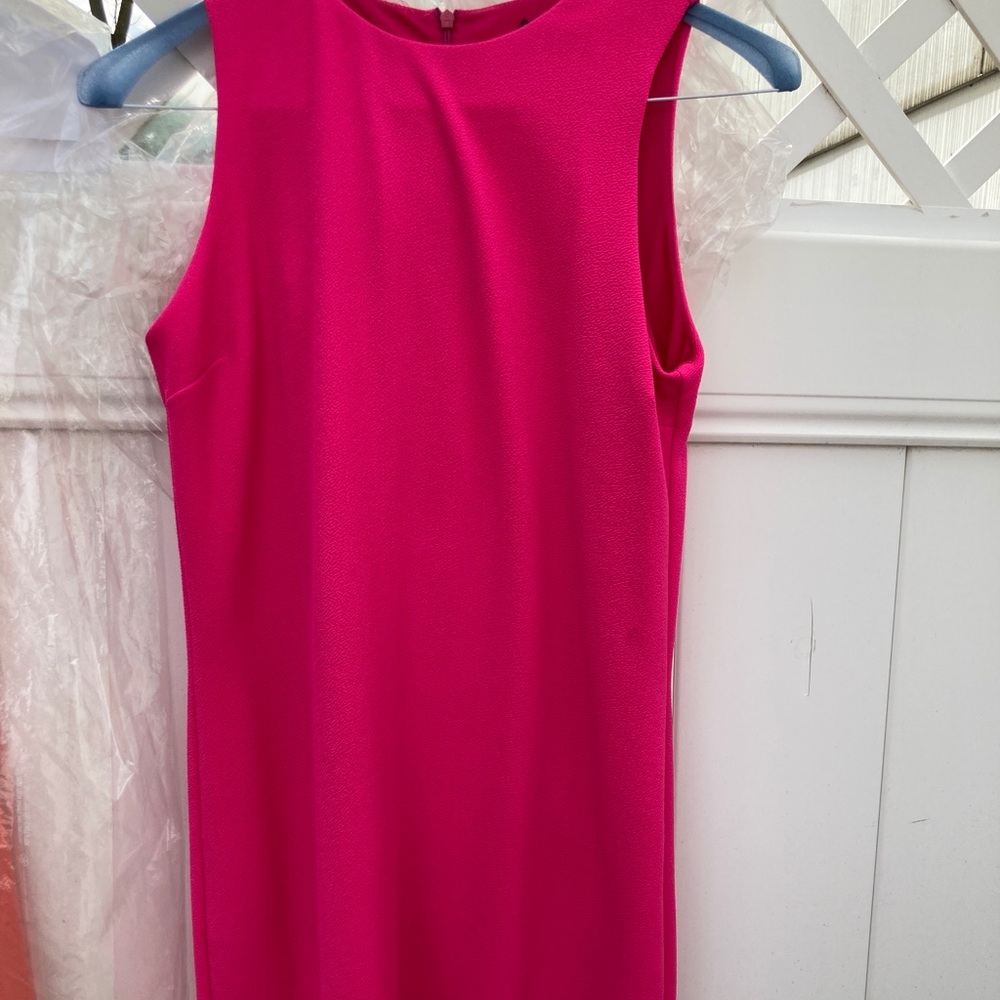 Hot Pink Midi length dress